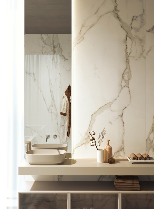 Carrelage effet marbre CALACATTA ORO