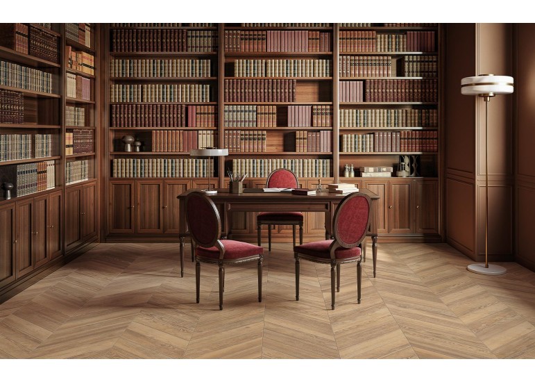 Carrelage effet bois CHEVRON