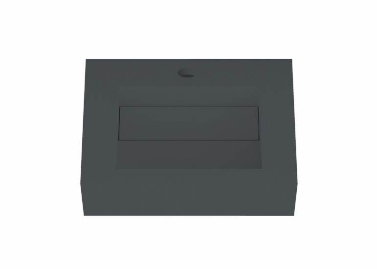 Lavabo suspendu design en résine minérale ARIELLE