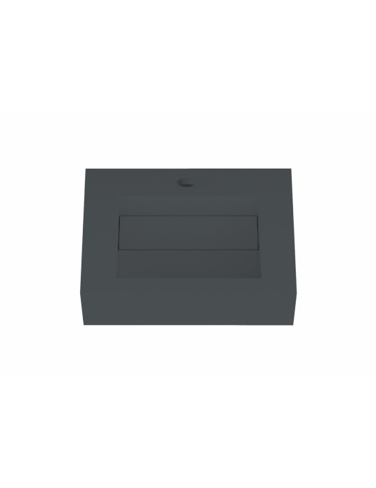 Lavabo suspendu design en résine minérale ARIELLE