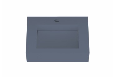 Lavabo suspendu design en résine minérale ARIELLE 2