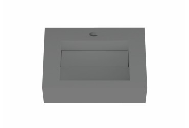 Lavabo suspendu design en résine minérale ARIELLE 2