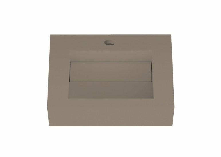 Lavabo suspendu design en résine minérale ARIELLE