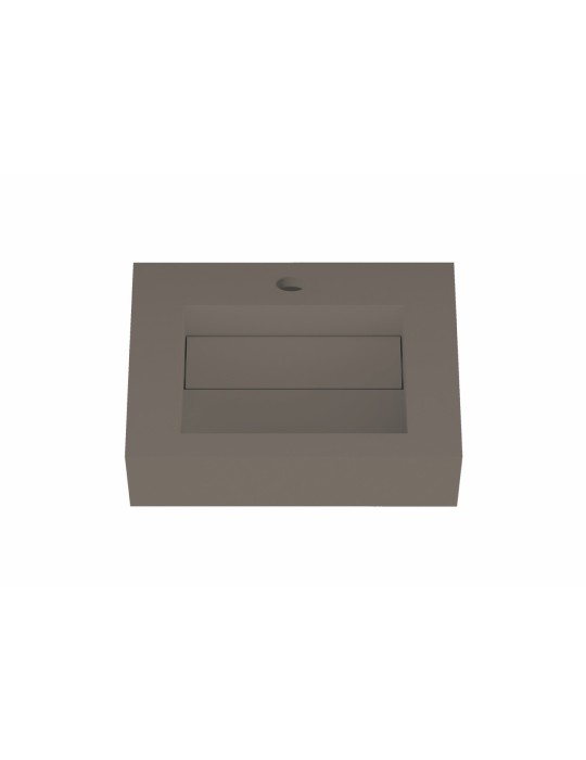 Lavabo suspendu design en résine minérale ARIELLE