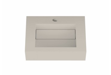 Lavabo suspendu design en résine minérale ARIELLE 2