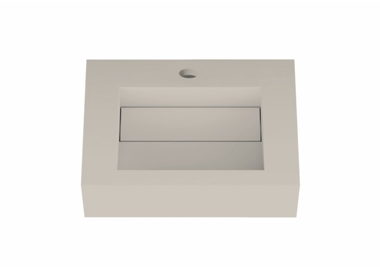 Lavabo suspendu design en résine minérale ARIELLE