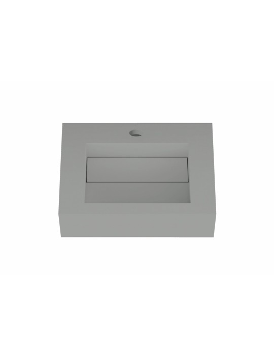 Lavabo suspendu design en résine minérale ARIELLE