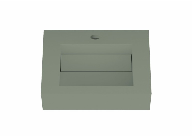 Lavabo suspendu design en résine minérale ARIELLE