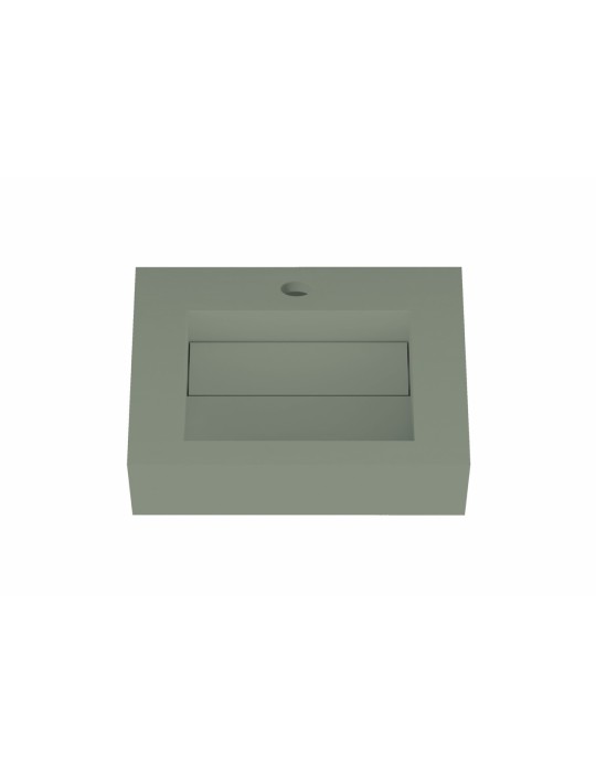 Lavabo suspendu design en résine minérale ARIELLE