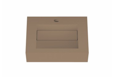 Lavabo suspendu design en résine minérale ARIELLE 2