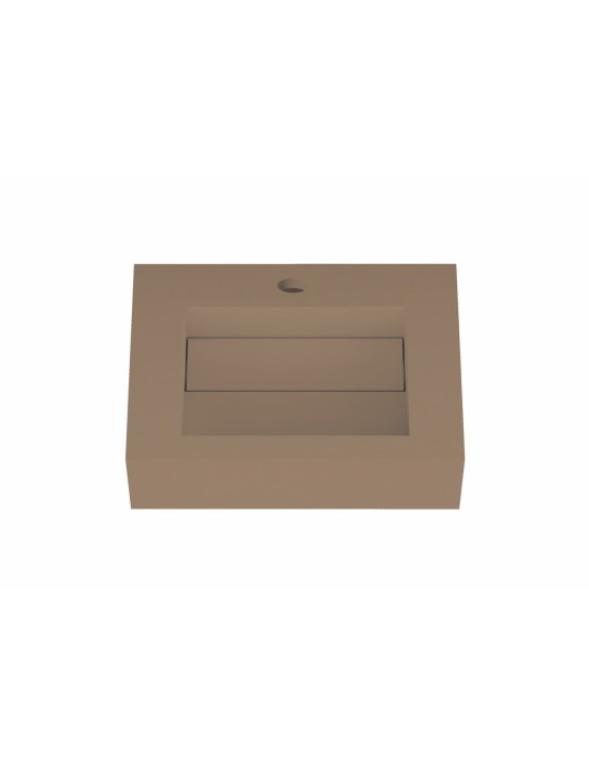 Lavabo suspendu design en résine minérale ARIELLE