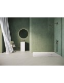 Receveur de douche extra plat en résine surface ardoisée SILEX