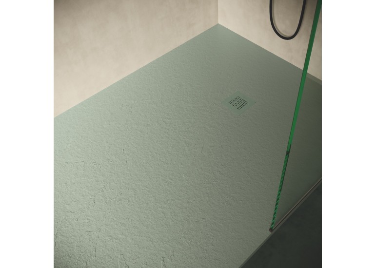 Receveur de douche extra plat en résine surface ardoisée SILEX