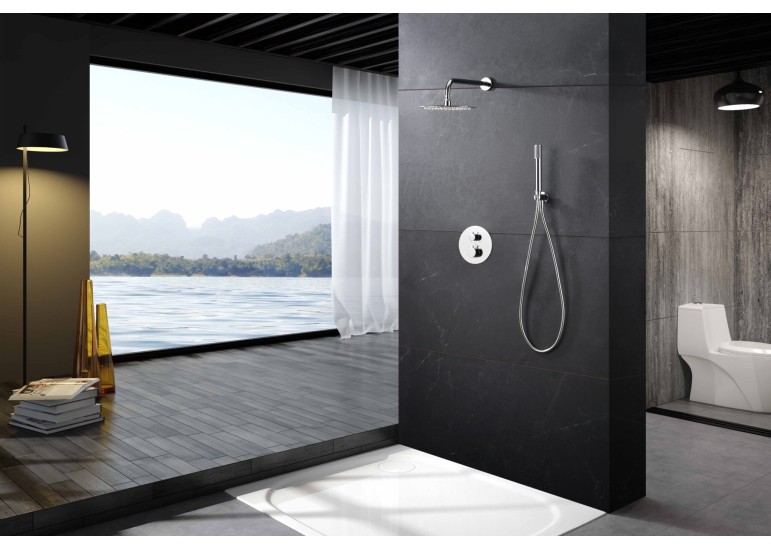 Ensemble de douche thermostatique encastré Monza