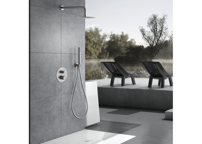 Ensemble de douche thermostatique encastré Line