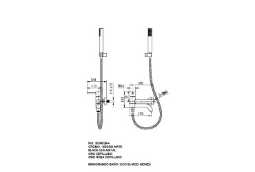 Monocommande bain/douche Monza 2
